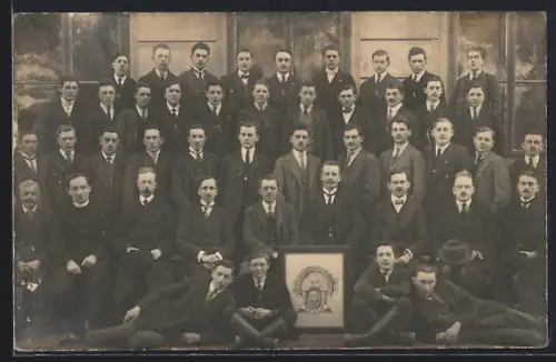 Foto-AK Tulln, Schüler der Winterschule