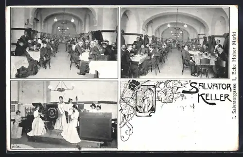 AK Wien, Restaurant Salvator-Keller, Salvatorgasse 1