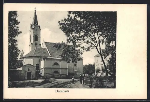 AK Wien, Dornbach, Pfarrkirche vor ihrer Erweiterung