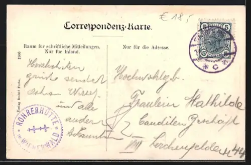 AK Wien, Dornbach-Neuwaldegg, Rohrerhütte mit Garten