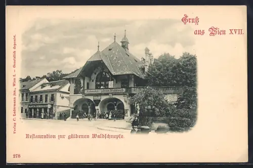 AK Wien, Restaurant zur güldenen Waldschnepfe
