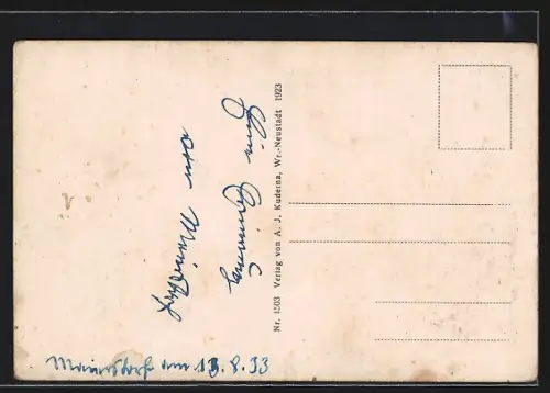 AK Maiersdorf a. d. Hohen Wand, Josef Kamper`s Gasthaus und Fleischhauerei