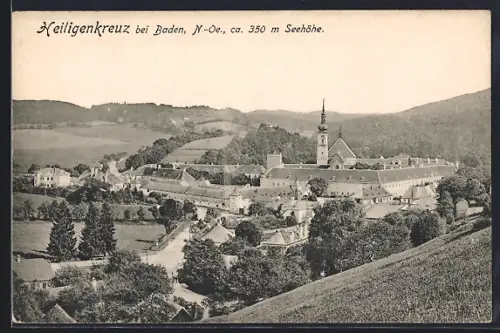 AK Heiligenkreuz bei Baden, Ortsansicht mit Umgebung