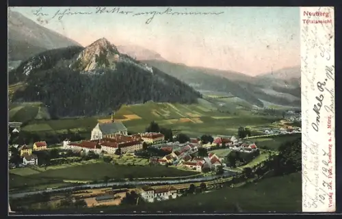 AK Neuberg /Mürz, Totalansicht im Tal