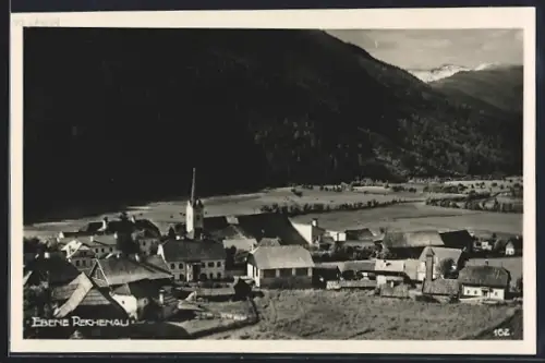 AK Reichenau /Kärnten, Ebene Reichenau mit Kirche