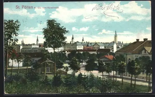AK St. Pölten, Blick zum Ort