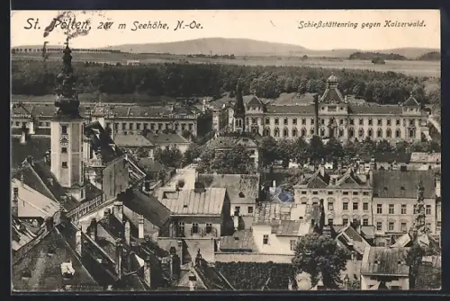 AK St. Pölten /N.-Oe., Schiessstättenring und Kaiserwald
