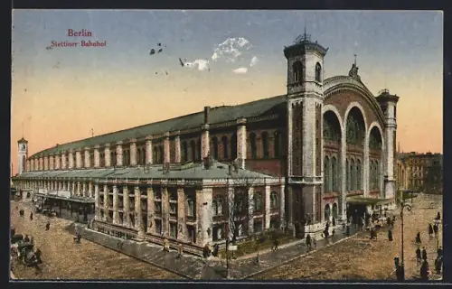 AK Berlin, Stettiner-Bahnhof in der Invalidenstrasse