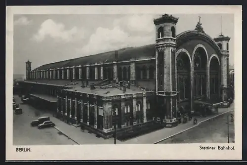 AK Berlin, Invalidenstr., Stettiner Bahnhof