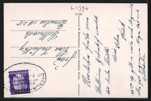 AK Berlin, Invalidenstr., Stettiner Bahnhof