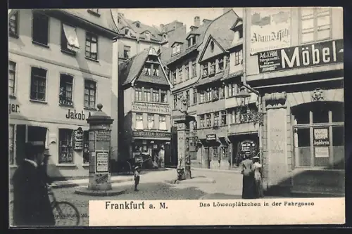 AK Alt-Frankfurt, Das Löwenplätzchen in der Fahrgasse