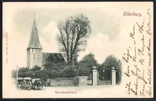 AK Oldenburg / O., Gertrudenkirchhof
