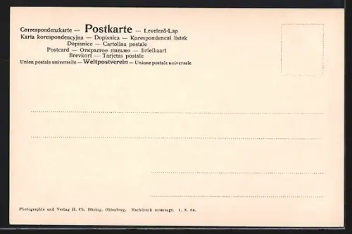 AK Oldenburg / O., Denkmal am Friedensplatz