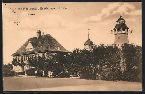 AK Essen-Bredeney, Cafe-Restaurant Bredeneyer Krone Gustav Schlesinger