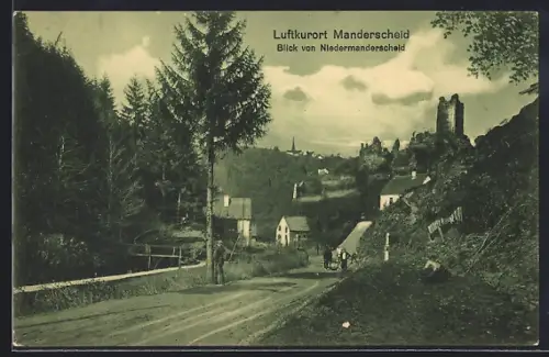 AK Manderscheid, Blick von Niedermanderscheid