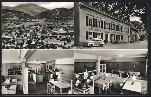 AK Fahrnau i. Wiesental, Gasthaus-Pension Krone, Innenansichten