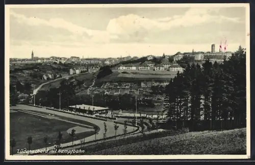 AK Lüdenscheid, Teilansicht mit Kampfbahn