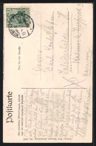 AK Wimpfen a. N., Blick in eine enge Gasse