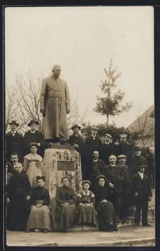 Foto-AK Bad Wörishofen, Kneipp-Denkmal