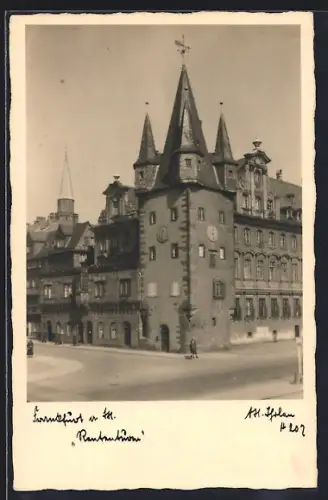 AK Frankfurt a. M., Strasseneck am Rententurm