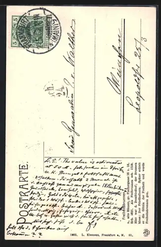 AK Alt-Frankfurt, Freiheitsbrunnen mit Bierbrauerei-Binding