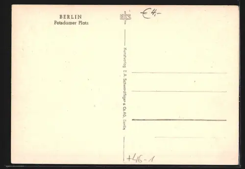 AK Berlin-Tiergarten, Potsdamer Platz mit Strassenbahn