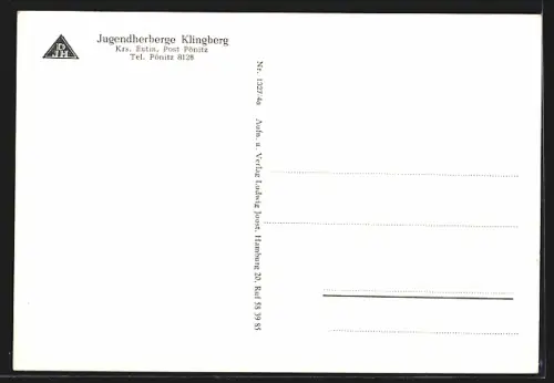 AK Klingberg /Pönitz, Jugendherberge, Uferpartie, Bootssteg
