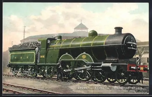 AK Atlantic Express Locomotive No. 1416, englische Eisenbahn