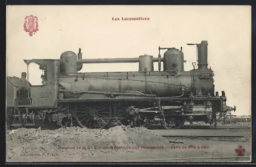 AK Machine de la Cie d`Orléans No. 576, französische Eisenbahn