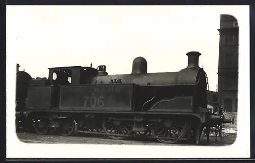 Foto-AK Dampflokomotive No. 706 Southern, englische Eisenbahn
