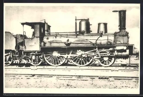 AK Locomotives du sud-ouest, Machine 375, französische Eisenbahn