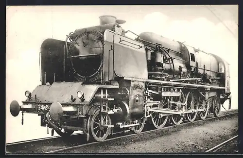 AK Machine No. 241 B 1, französische Eisenbahn