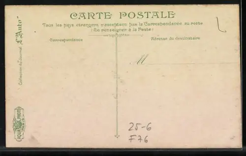 AK Circuit de la Seine-Inférieure, Sortie d`Eu, Autorennen