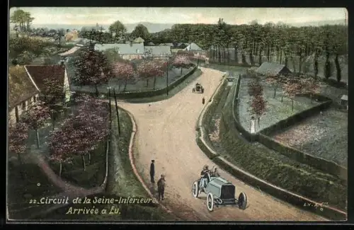 AK Eu, Circuit de la Seine-Inférieure, Arrivée