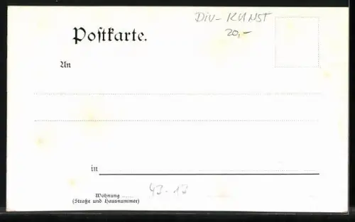 Künstler-AK Exlibris Christian Frank