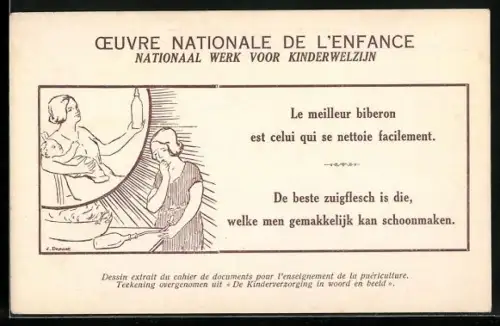 AK Oeuvre Nationale de l`Enfance, Kinderfürsorge