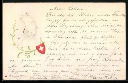 AK Wilhelm Tell, Schweizer Wappen