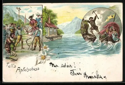 AK Szenen aus der Sage von Wilhelm Tell