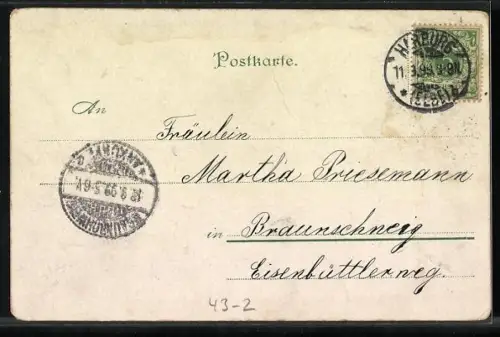Lithographie Frau im Badeanzug