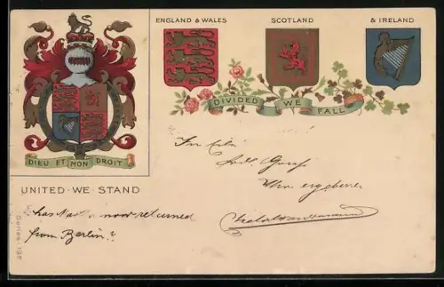 AK Wappen von England, Schottland und Irland