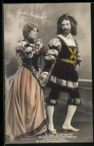 AK Du Engel..., Faust und Gretchen