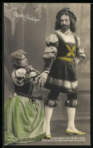 AK Ich habe schon so viel..., Faust und Gretchen