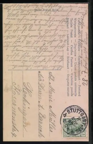 AK Gretchen liegt auf Stroh, Faust