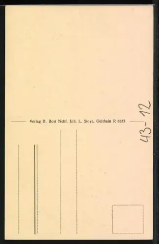 AK Muss i denn, muss i denn..., Abschied eines Wandersmanns