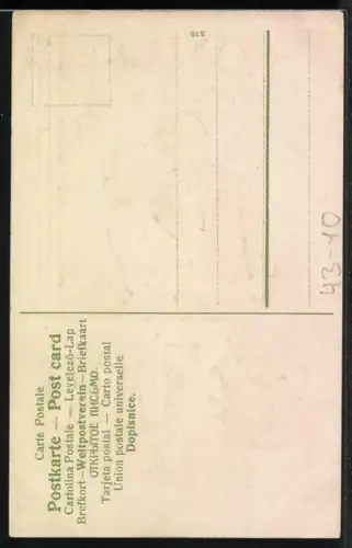 AK Liebespaar in einer Parkanlage mit Blumen