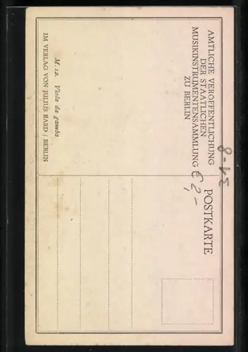 AK Berlin, Musikinstrumentensammlung, Viola da Gamba