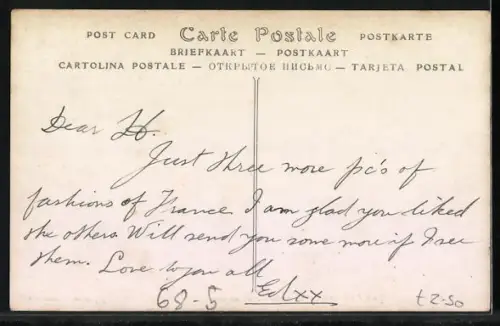 AK Silhouettes Parisiennes, La Mode du Jour, Chemise de nuit et Matinées