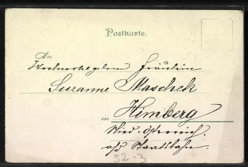 AK Osterhasen am Wegweiser nach Osterhausen oder Hasenheim