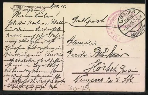 AK Kriegsgefangene Engländer mit deutschen Bewachern, 1914-15