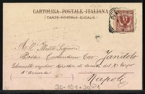 AK 4. Regimento Genio Pontieri, Soldaten bei Überfahrt auf Behelfsbrücke mit schwerem Gerät, Wappen